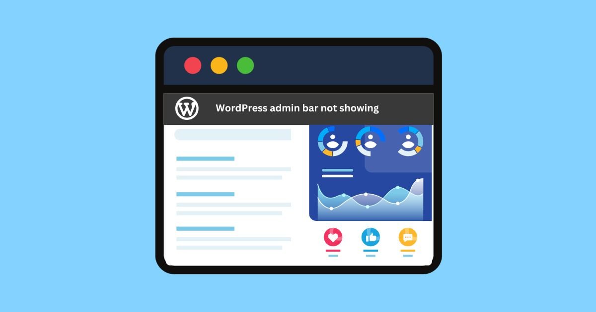 WordPress admin bar featured image